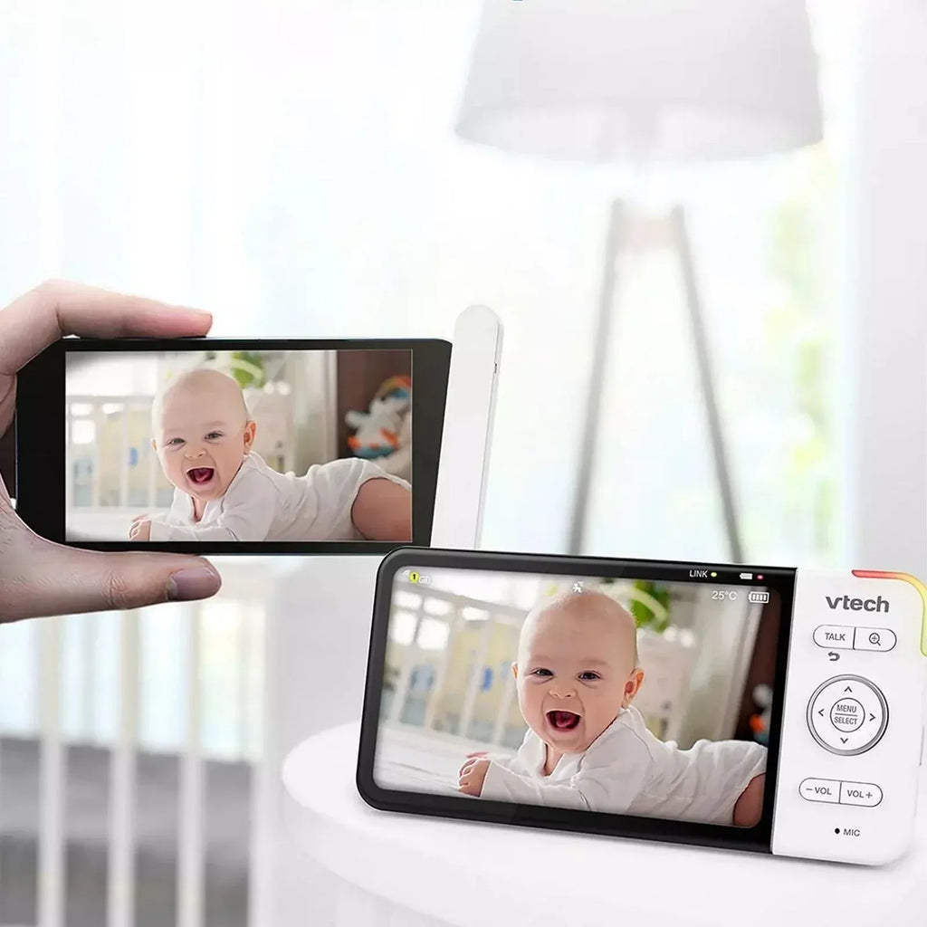VTech RM5755HD 5" Smart Wi-Fi 1080p Video Baby Monitor - Bobobiy