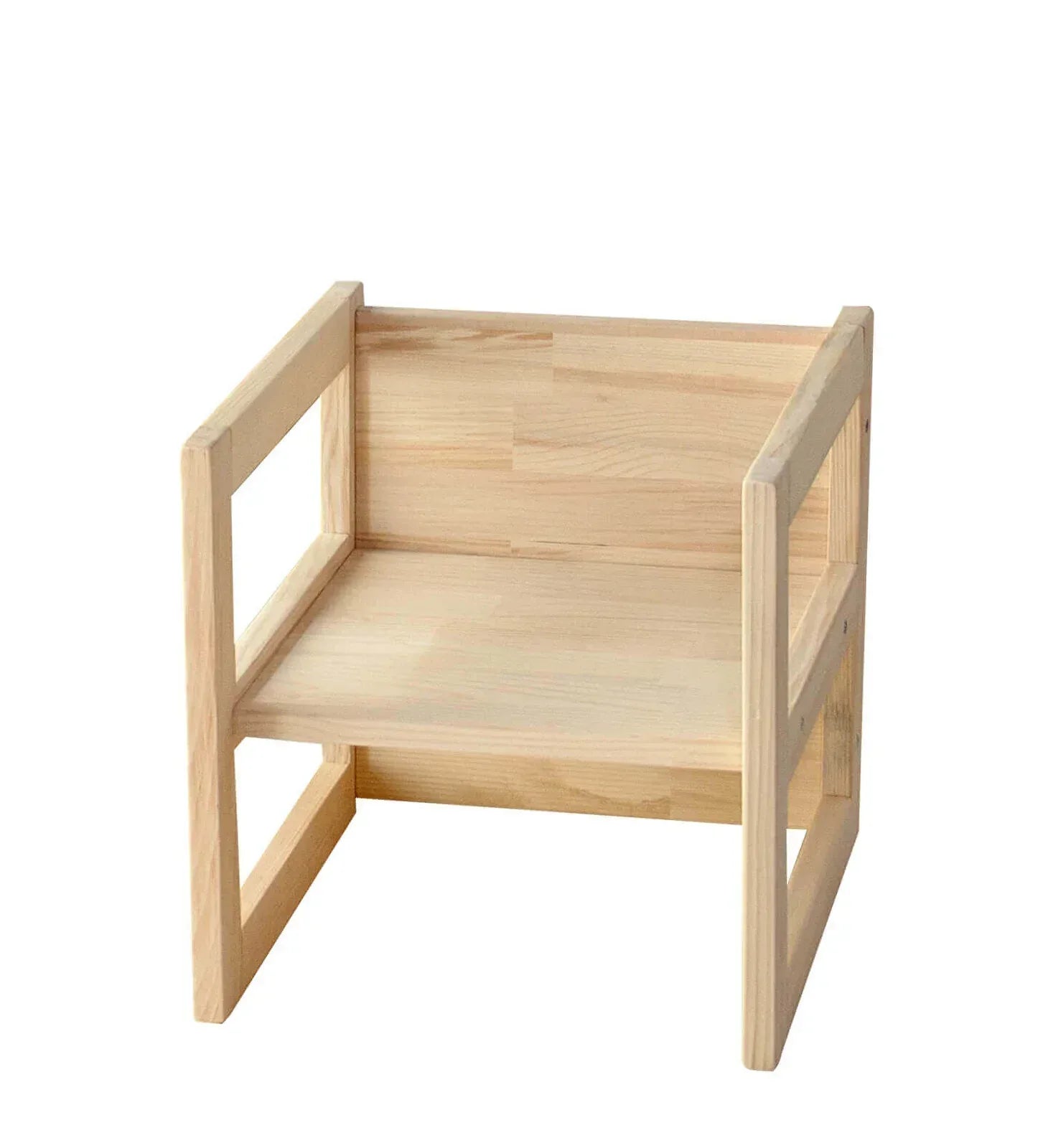 Montessori Wooden Convertable Table & Chair 36,1 cm (W) x 33,7 cm (H) x 36,6 cm (L) - Bobobiy
