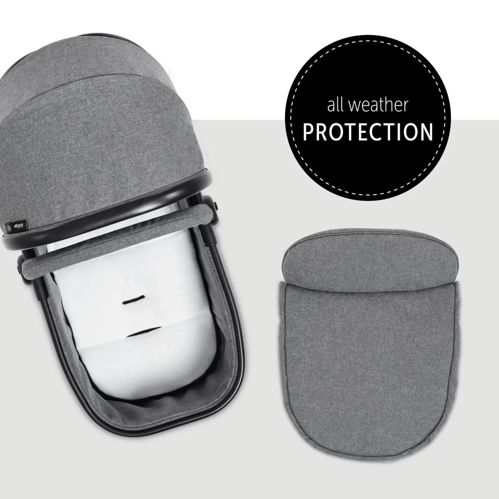 Hauck Atlantic Twin Double Stroller - Grey