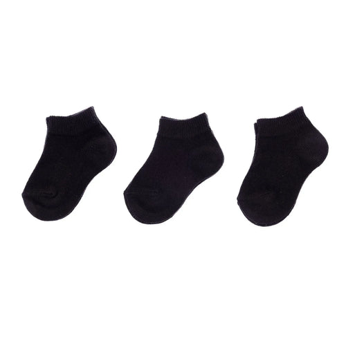 HelloBaby Boy Baby Socks 3 Pack - Black - Bobobiy