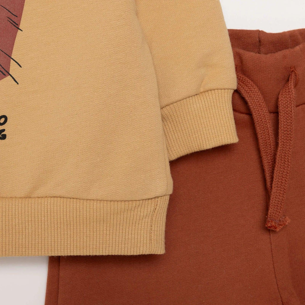 HelloBaby Jogging Set - Beige - Bobobiy