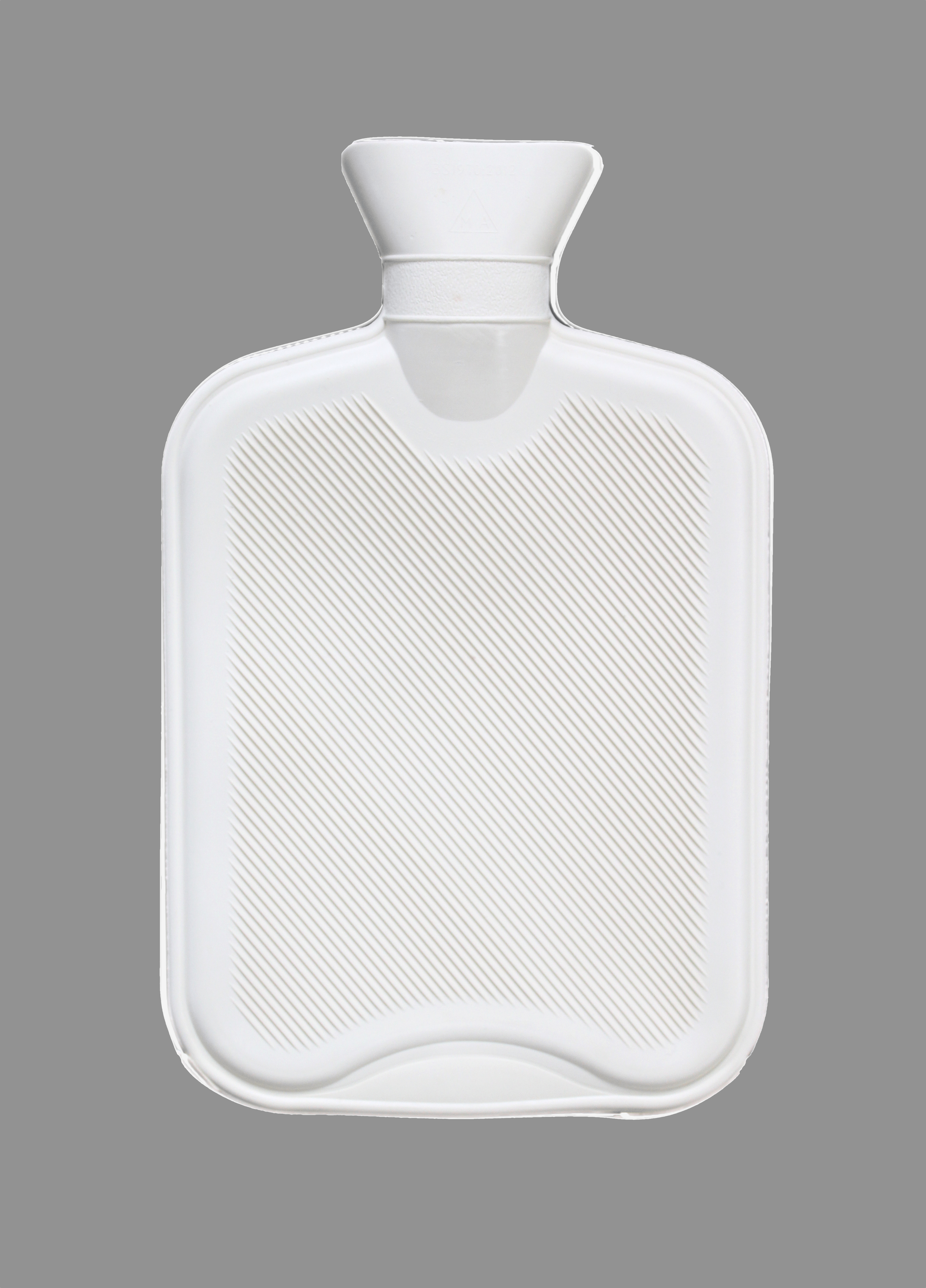 2L Soft Plush Hot Water Bottle with Faux Fur Pom Pom Cover for Warmth Durable Natural Rubber UK Safe Tested Cozy Winter Comfort Ideal Gift for Adults Kids