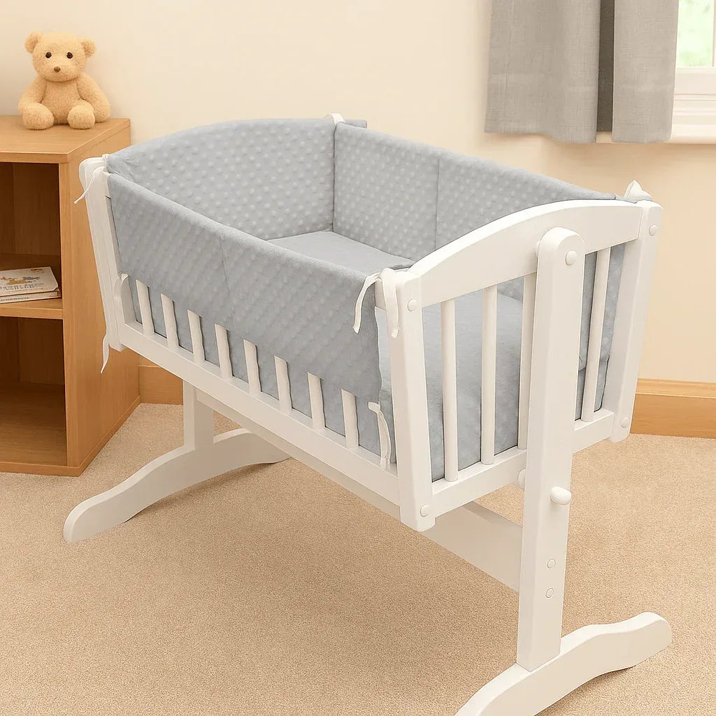 2pc-dimple-cribcradle-quilt-bumper-bedding-set-8089865 - Bobobiy