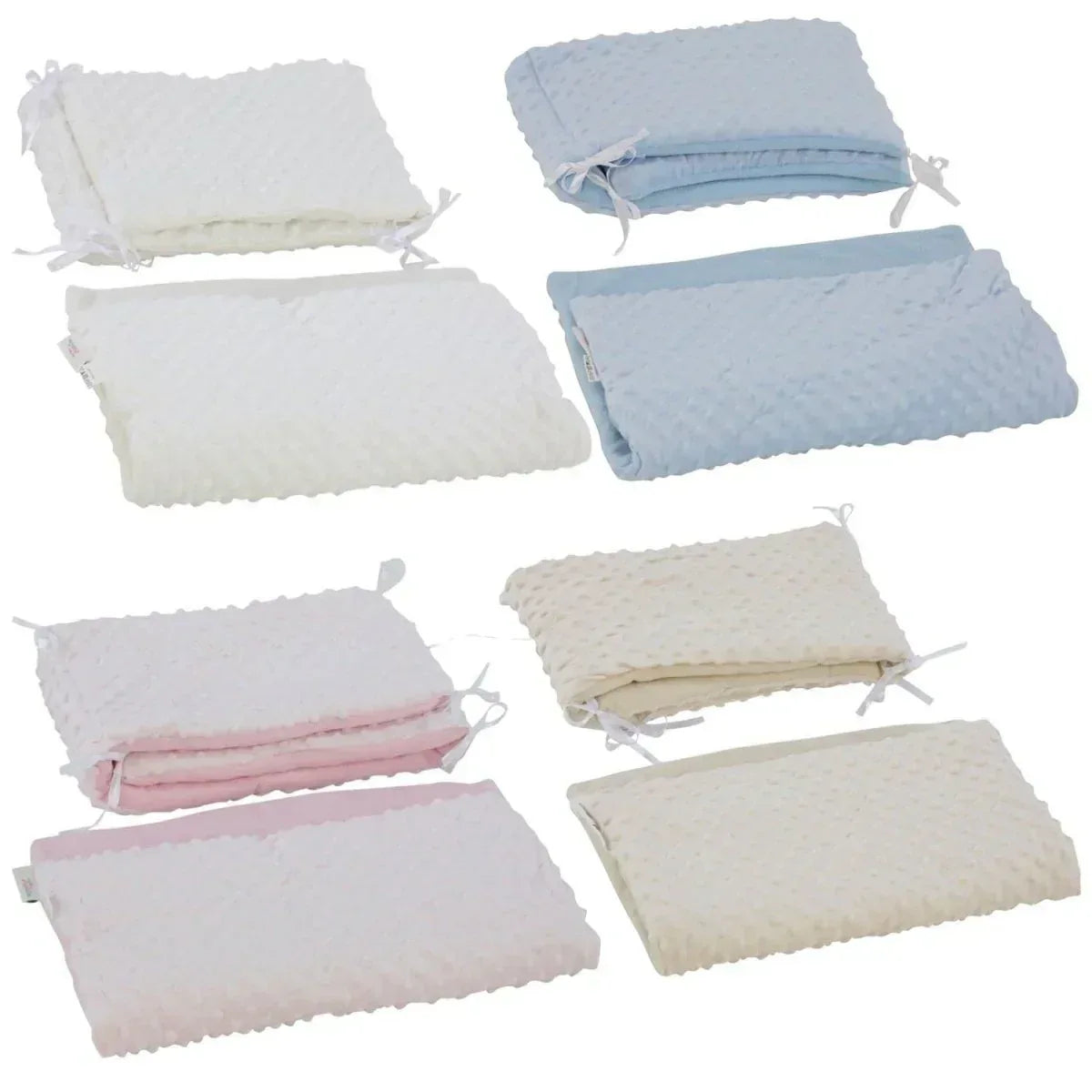2pc-dimple-cribcradle-quilt-bumper-bedding-set-821362 - Bobobiy