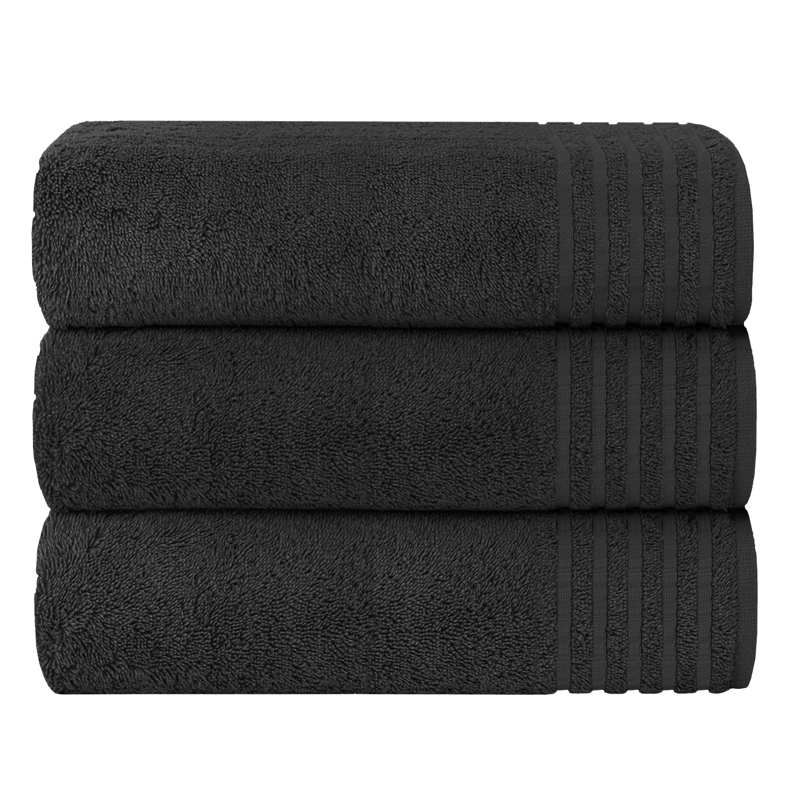 3 Pack Monaco Extra Large Bath Sheets Cotton 500GSM Highly Absorbent Towels Set for Home Gym Beach