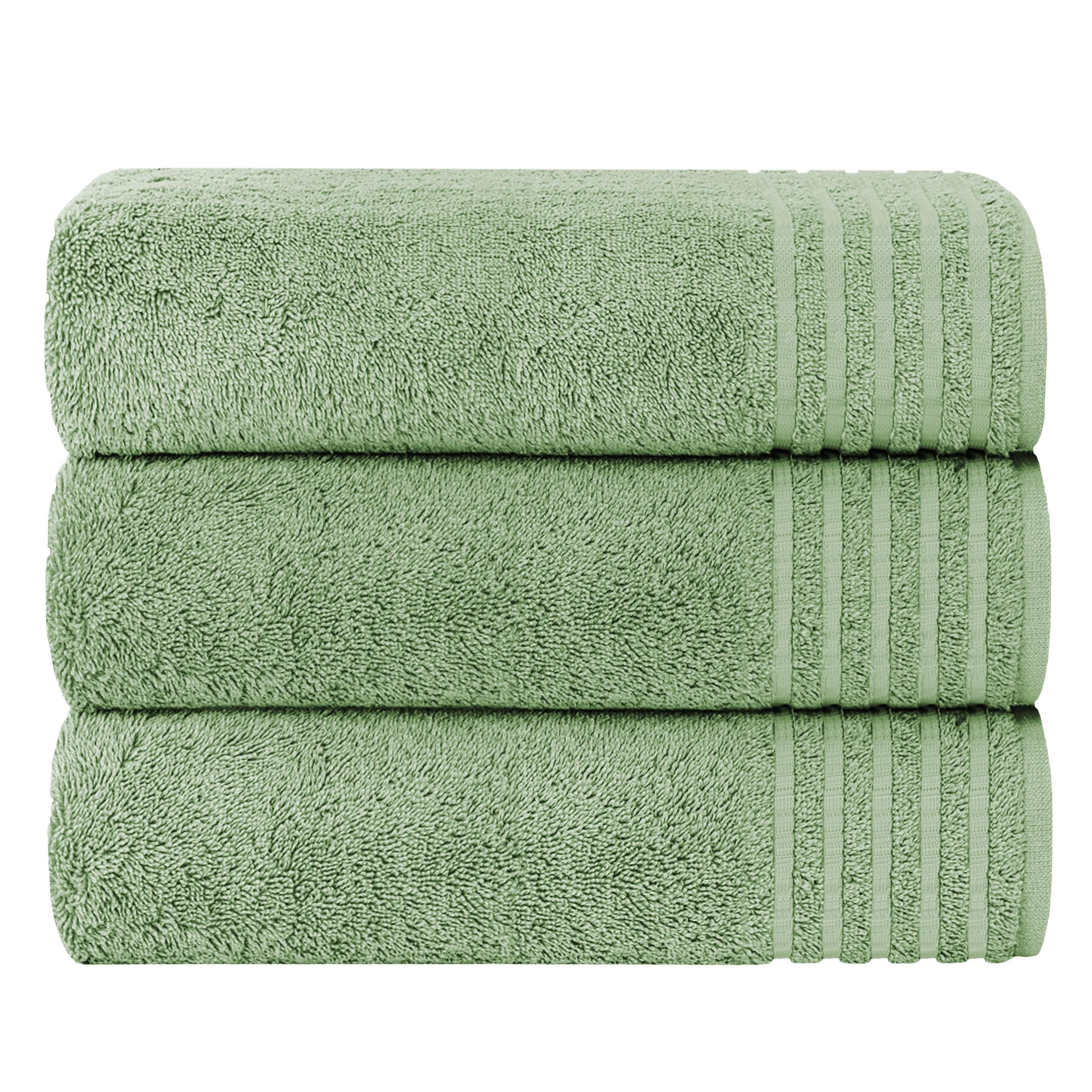 3 Pack Monaco Extra Large Bath Sheets Cotton 500GSM Highly Absorbent Towels Set for Home Gym Beach
