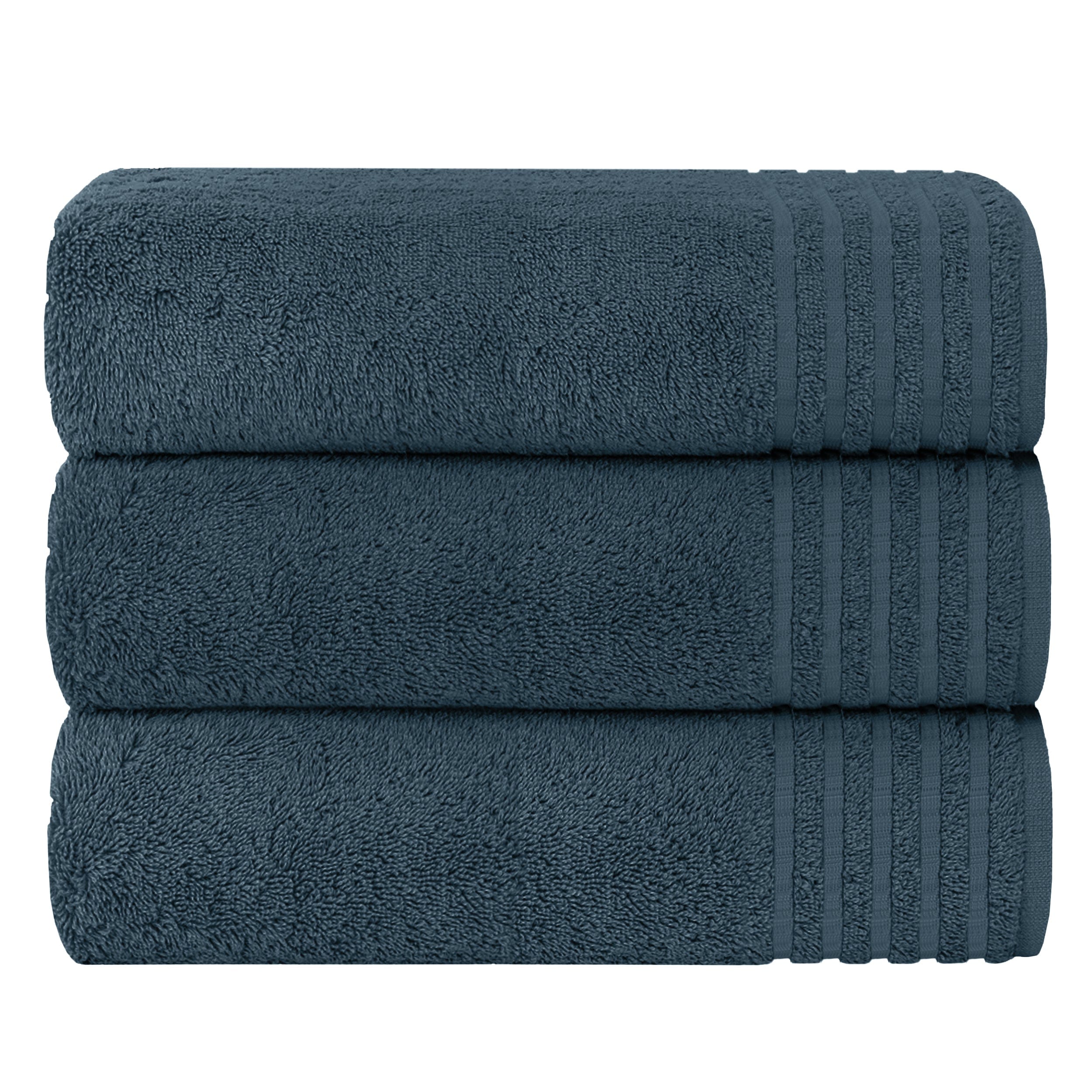 3 Pack Monaco Extra Large Bath Sheets Cotton 500GSM Highly Absorbent Towels Set for Home Gym Beach