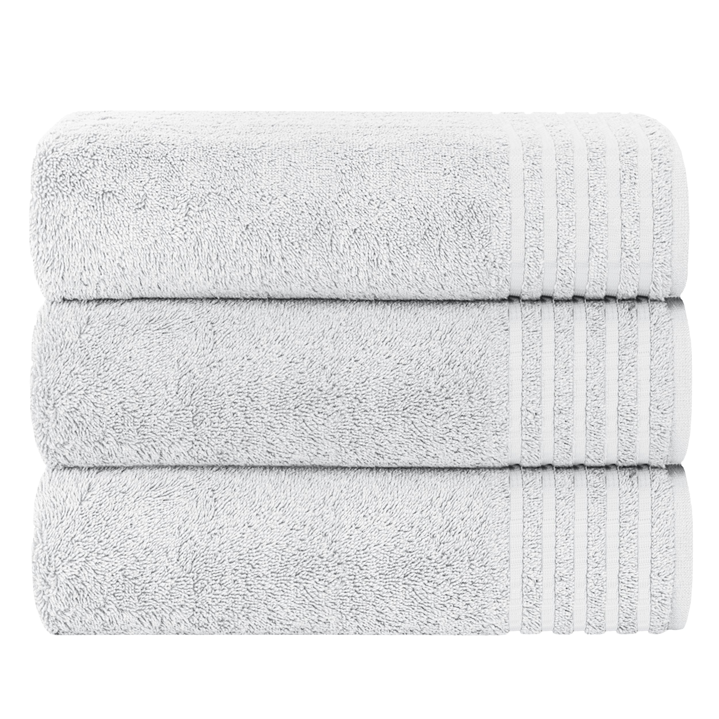 3 Pack Monaco Extra Large Bath Sheets Cotton 500GSM Highly Absorbent Towels Set for Home Gym Beach