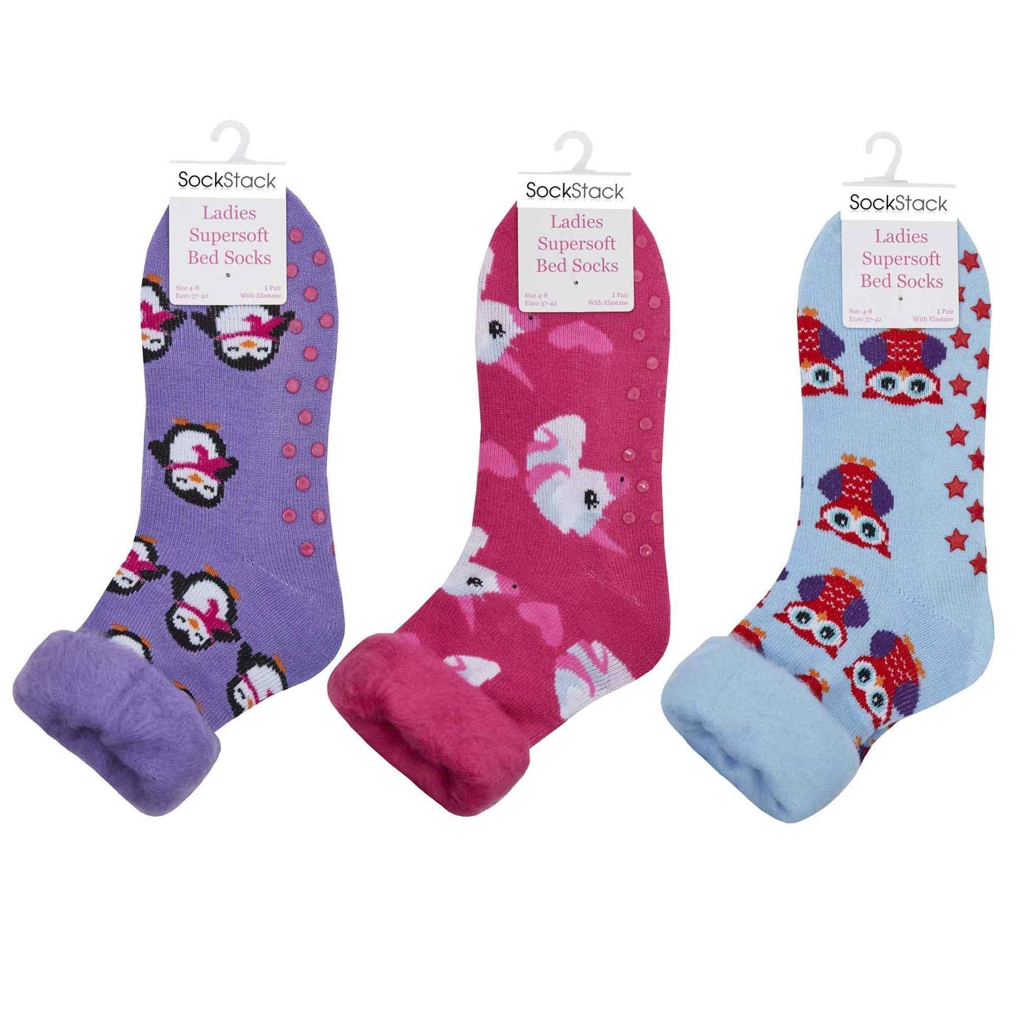 3-pack-women-s-non-slip-thermal-bed-socks-cozy-winter-slipper-socks-with-silicone-grips-warm-ankle-coverage-uk-sizes-4-8-multiple-colors-by-sock-stack-socks-1181674222 - Bobobiy