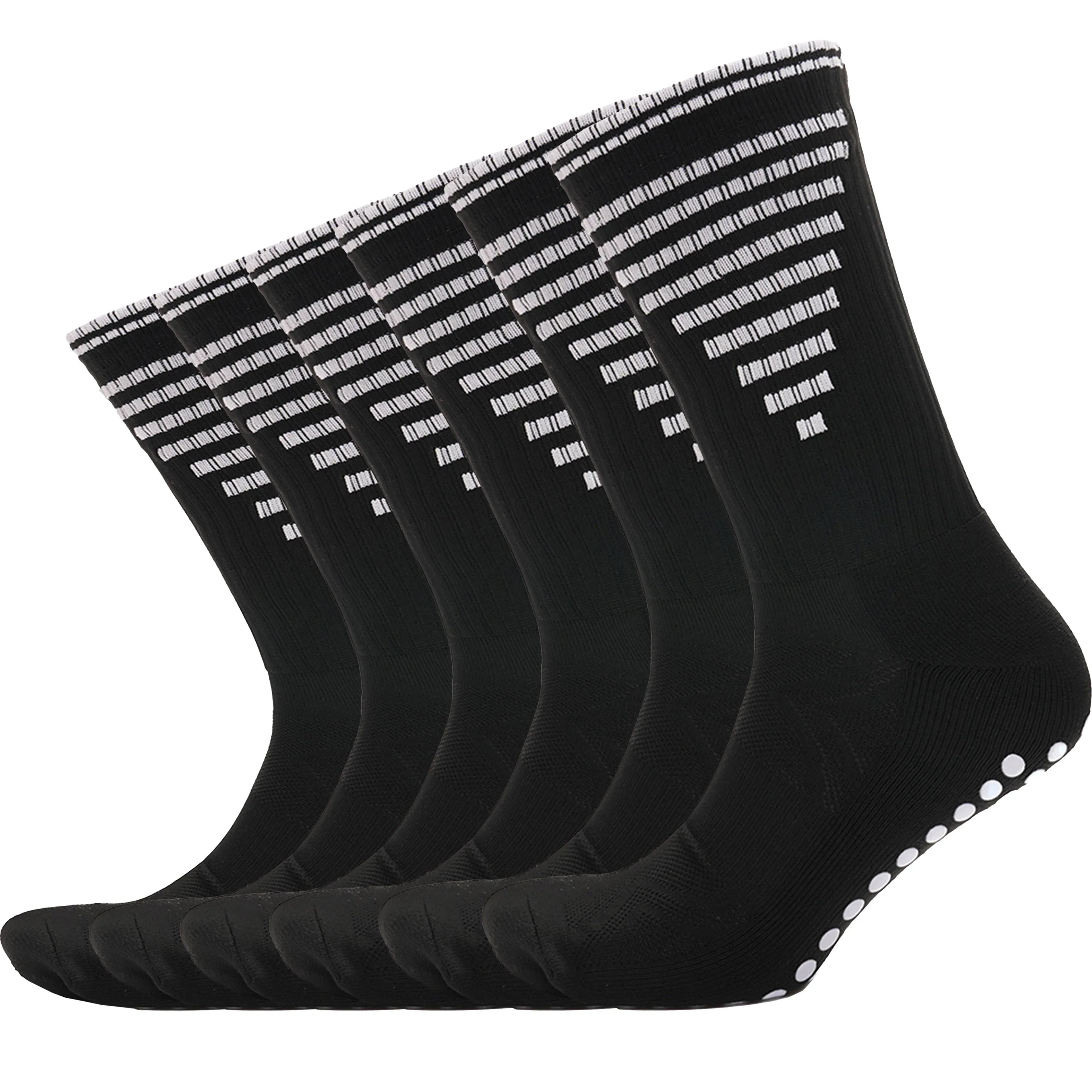 3-pairs-black-anti-slip-football-grip-socks-for-men-sports-socks-for-gym-running-yoga-trekking-hiking-by-sock-stack-6-8-black-socks-1176950090 - Bobobiy