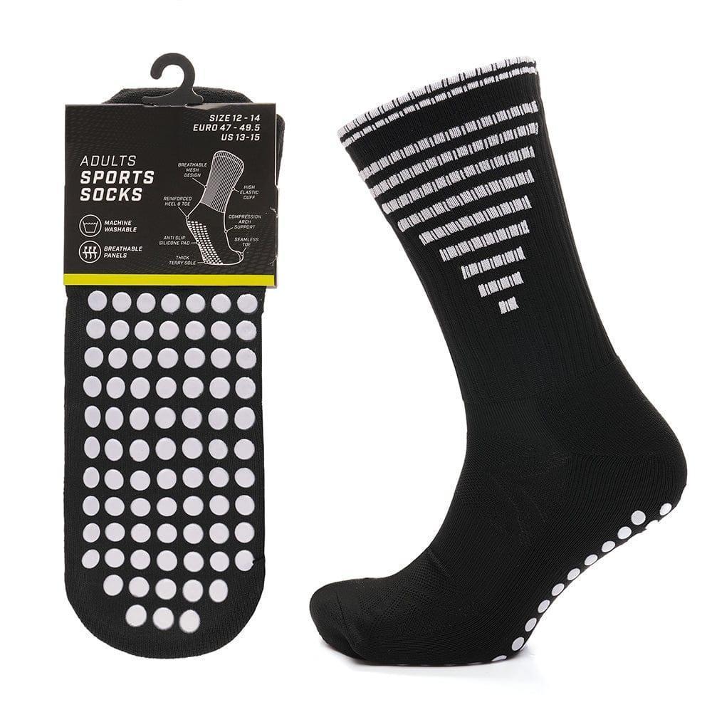 3-pairs-black-anti-slip-football-grip-socks-for-men-sports-socks-for-gym-running-yoga-trekking-hiking-by-sock-stack-socks-1176950092 - Bobobiy