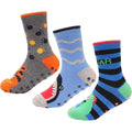 3-pairs-boys-non-slip-thermal-slipper-socks-dino-shark-tiger-designs-cozy-indoor-kids-socks-warm-anti-skid-socks-for-winter-in-sizes-6-8-9-12-12-3-from-sock-stack-kids-6-8-socks-11806 - Bobobiy