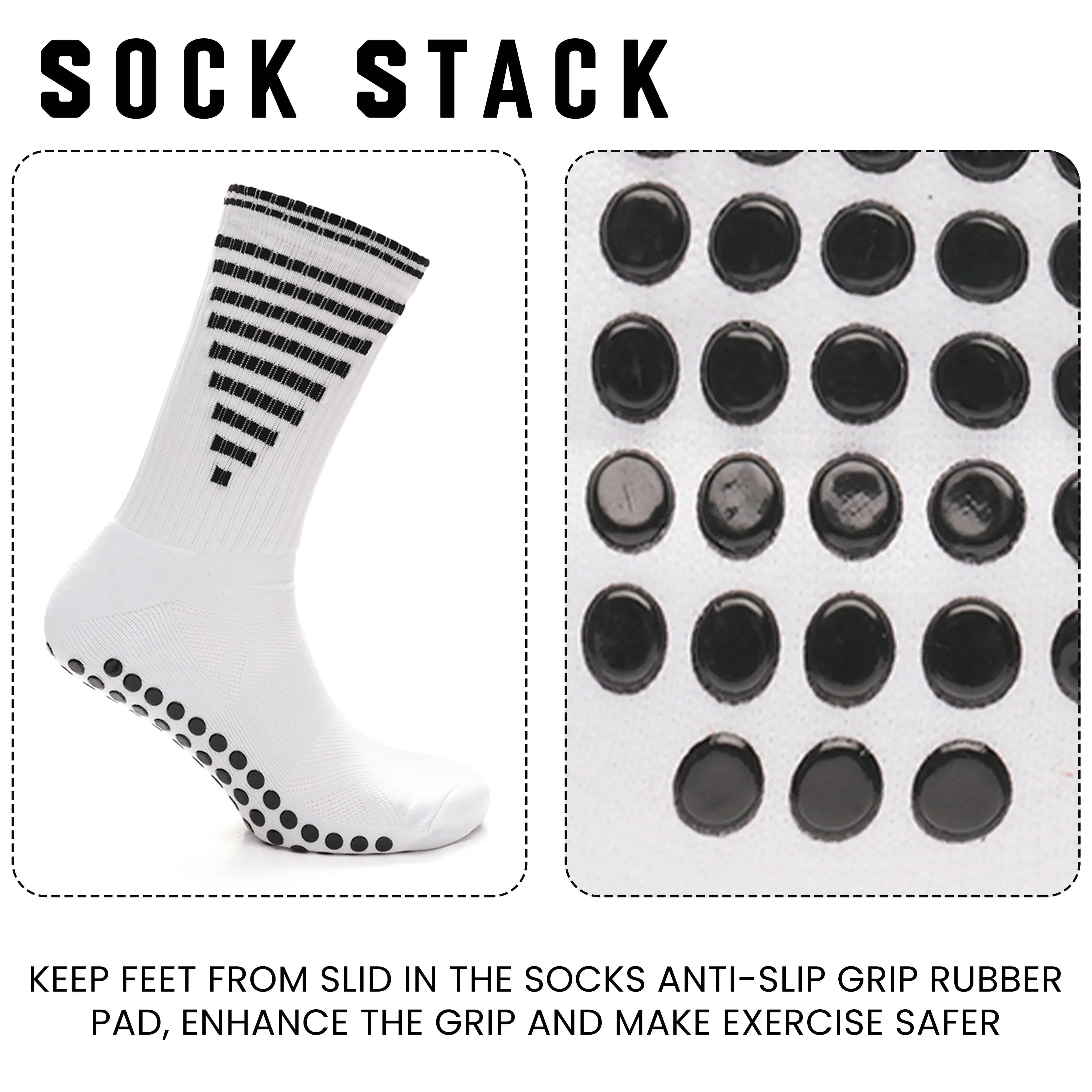 3-pairs-white-anti-slip-football-grip-socks-for-men-sports-socks-for-gym-running-yoga-trekking-hiking-by-sock-stack-socks-1176950106 - Bobobiy