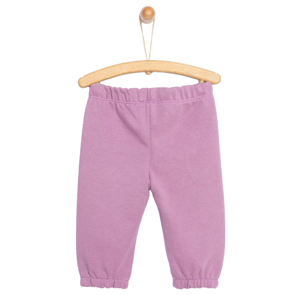 HelloBaby Baby Girl Basic Joggers - Purple - Bobobiy