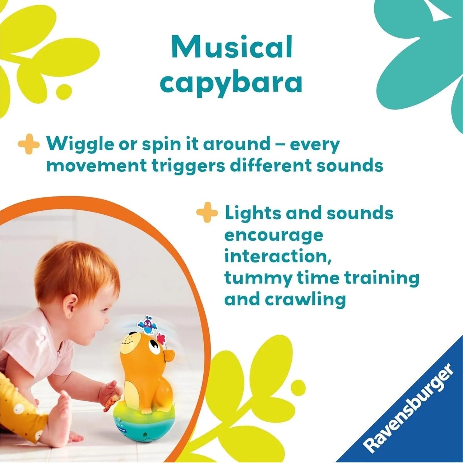 Play+ Push & Listen Roly Poly Capybara