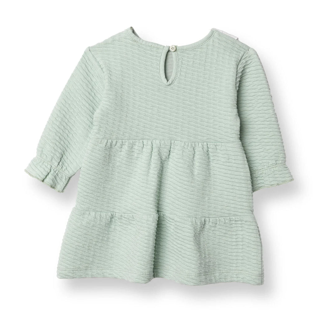 HelloBaby Winter Cherry Dress - Green