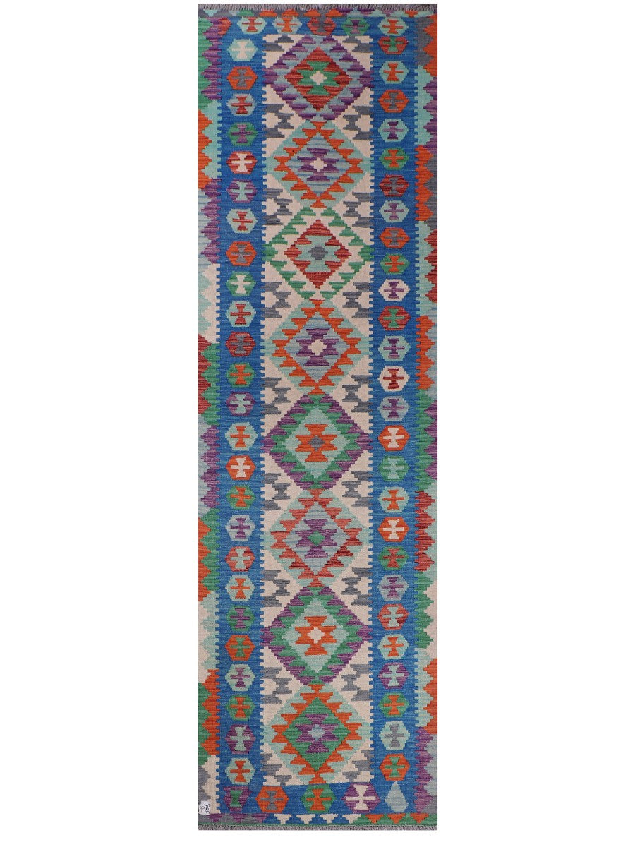 Maimana Afghanistan Kilim Runner - 300 x 87 cm - Handmade