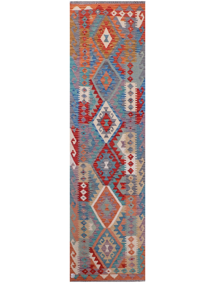Maimana Afghanistan Kilim Runner - 301 x 81 cm - Handmade