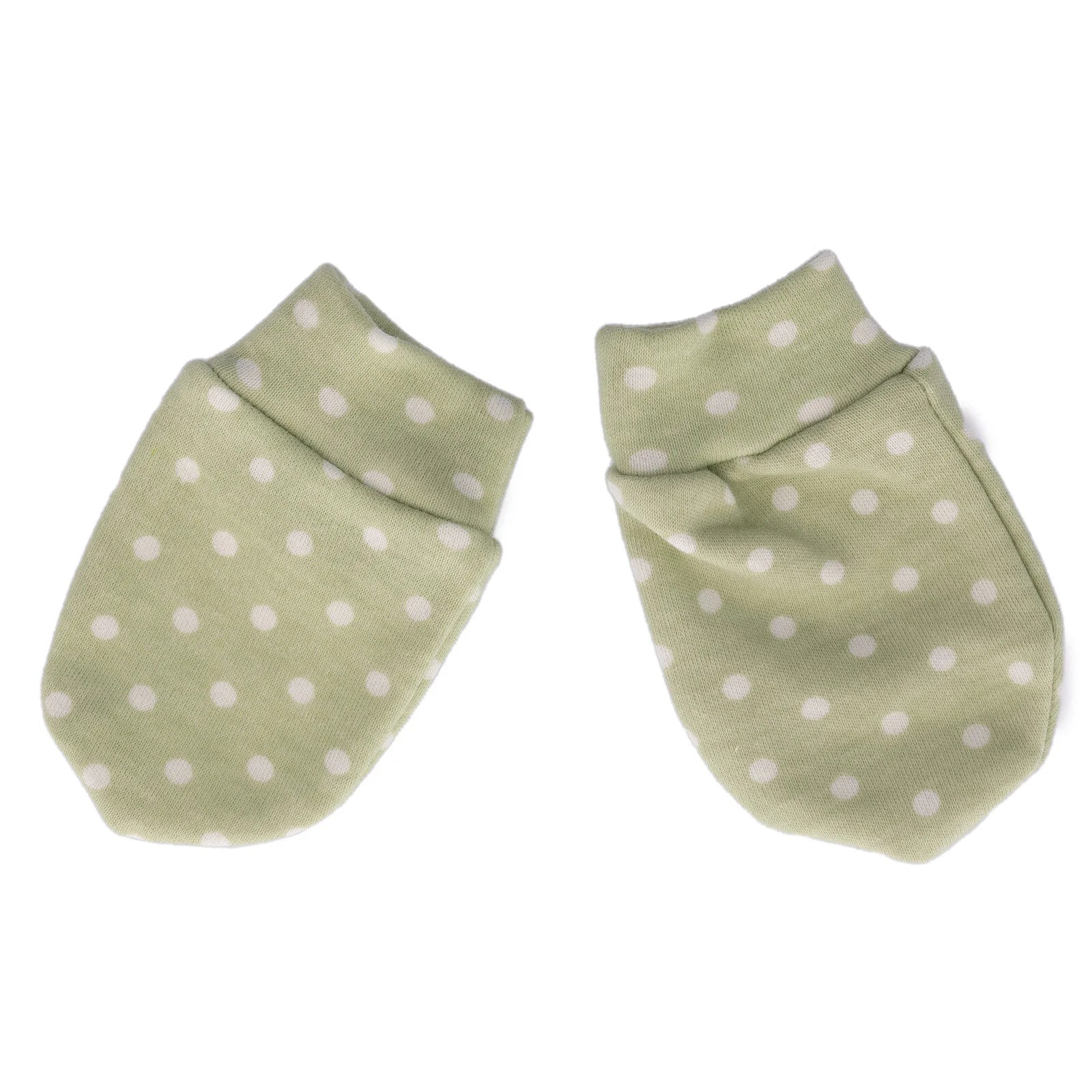 HelloBaby Newborn Mittens - Green Printed