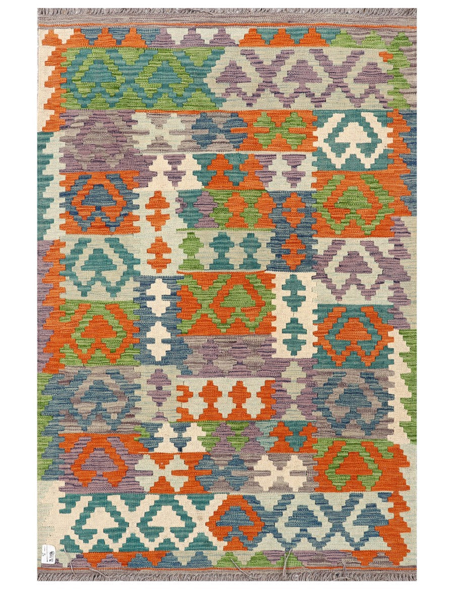Maimana Afghanistan Kilim Rug - 148 x98 cm - Handmade