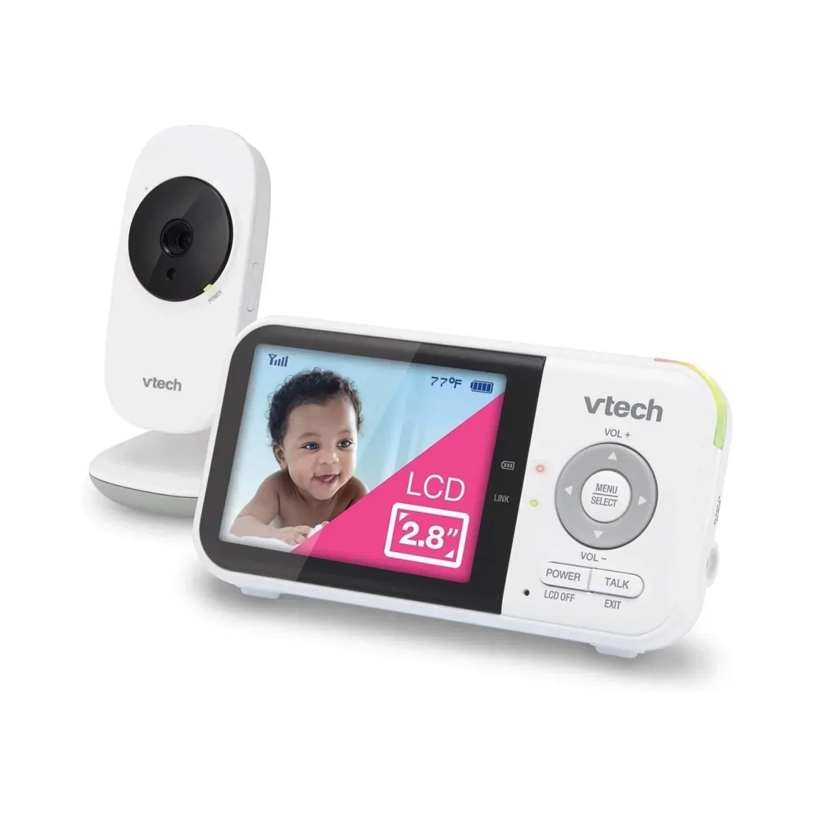 VTech VM819 2.8" Digital Video Baby Monitor with Adjustable Camera - Bobobiy