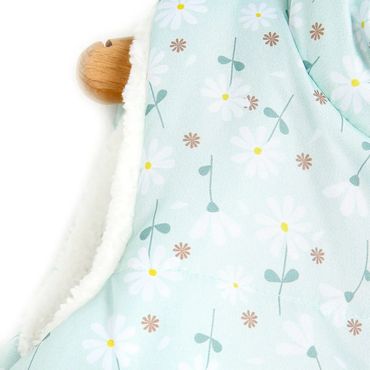 BabyZ Winter Girl Daisy Inflatable Vest - Light Green - Bobobiy