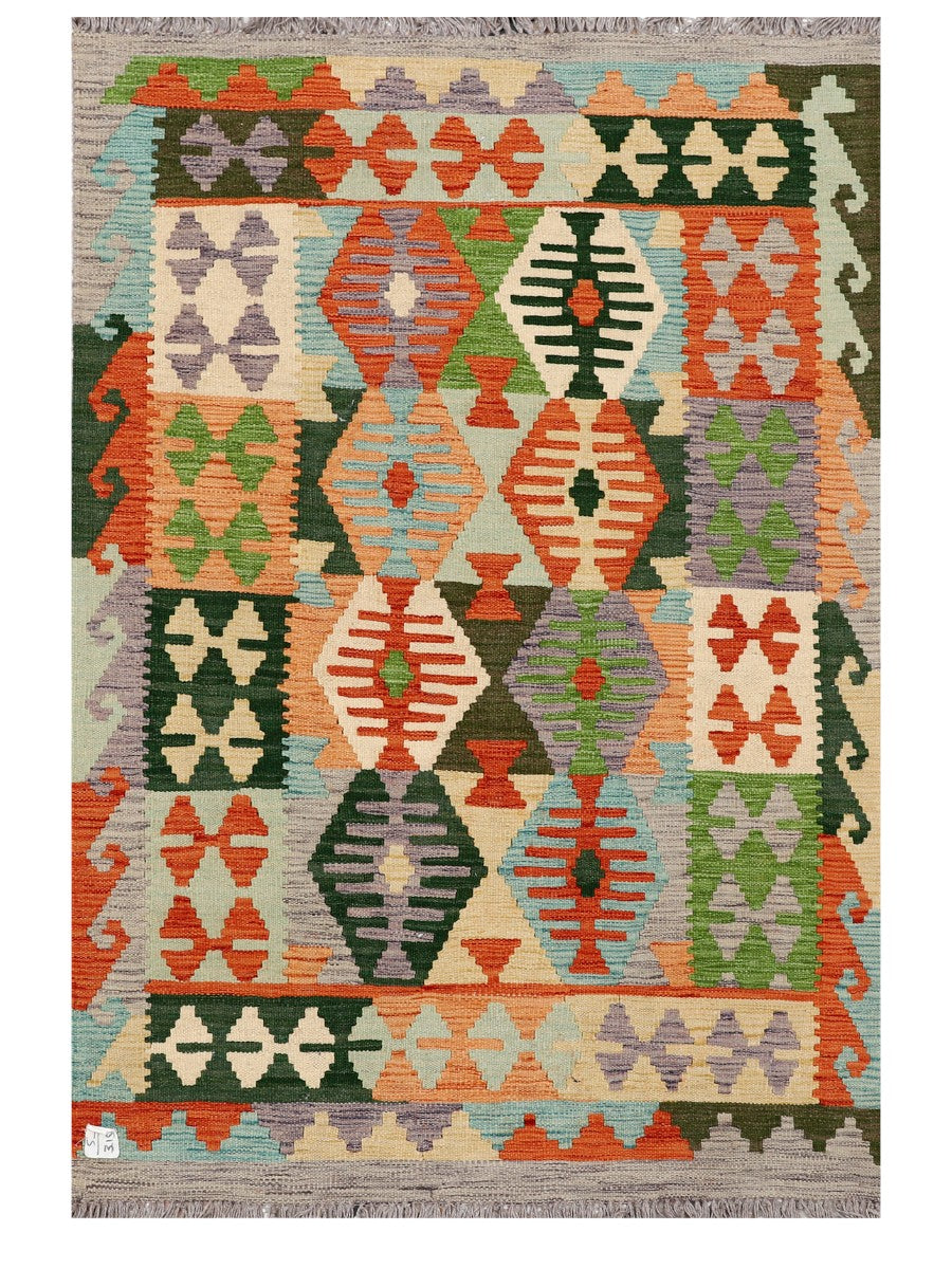 Maimana Afghanistan Kilim Rug - 147 x99 cm - Handmade