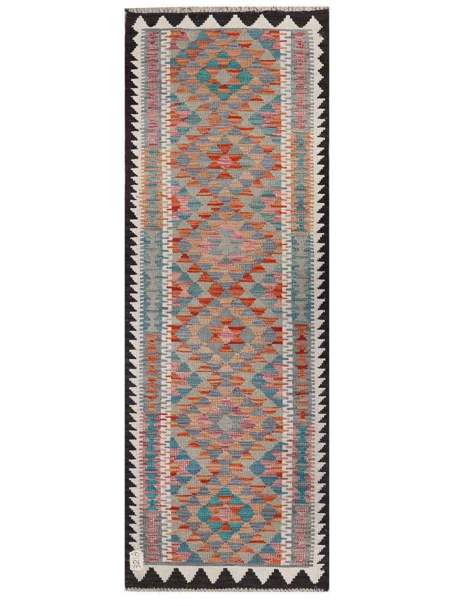Maimana Afghanistan Kilim Rug - 188 x68 cm - Handmade