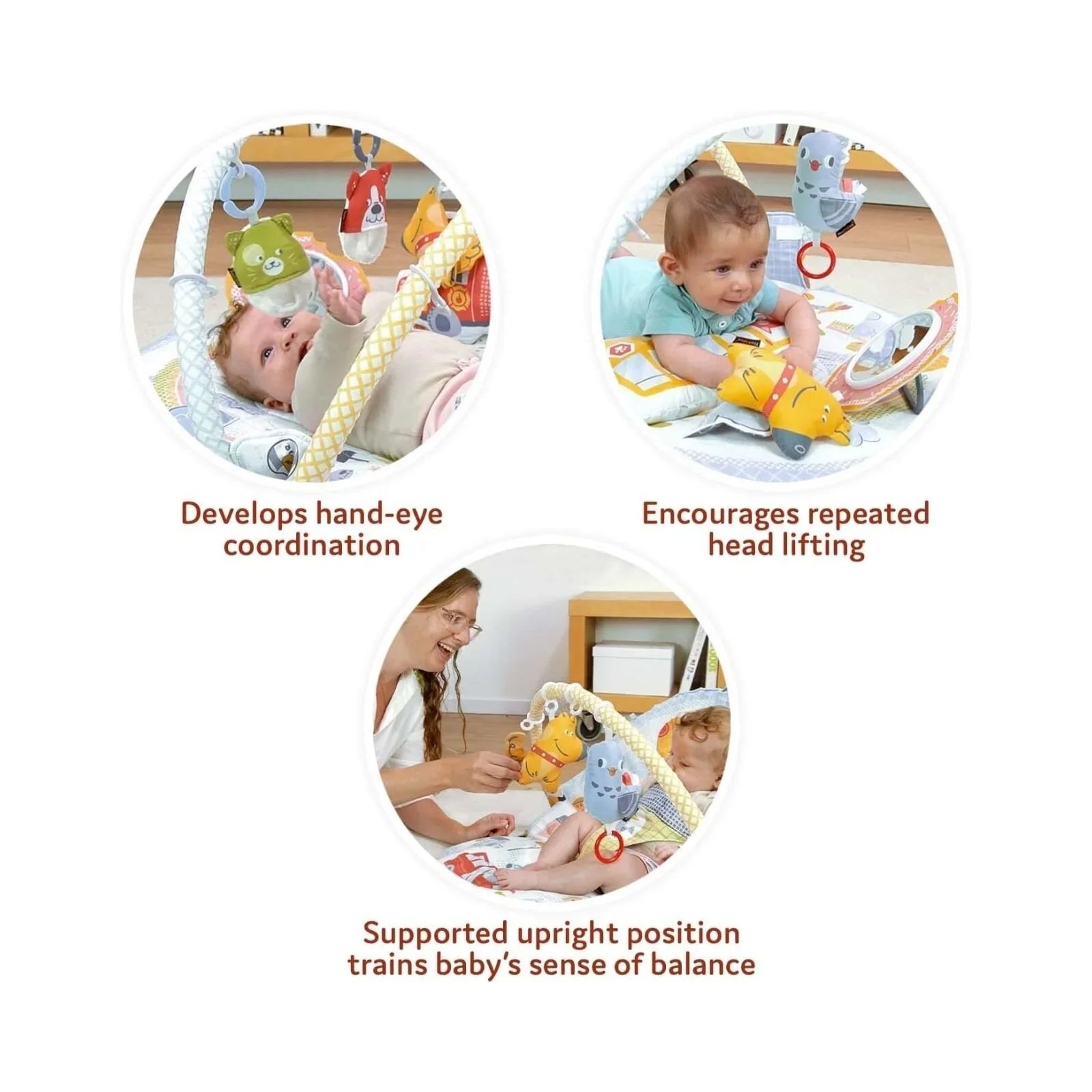 Yookidoo Urban Gymotion Lay to Sit-Up Playmat