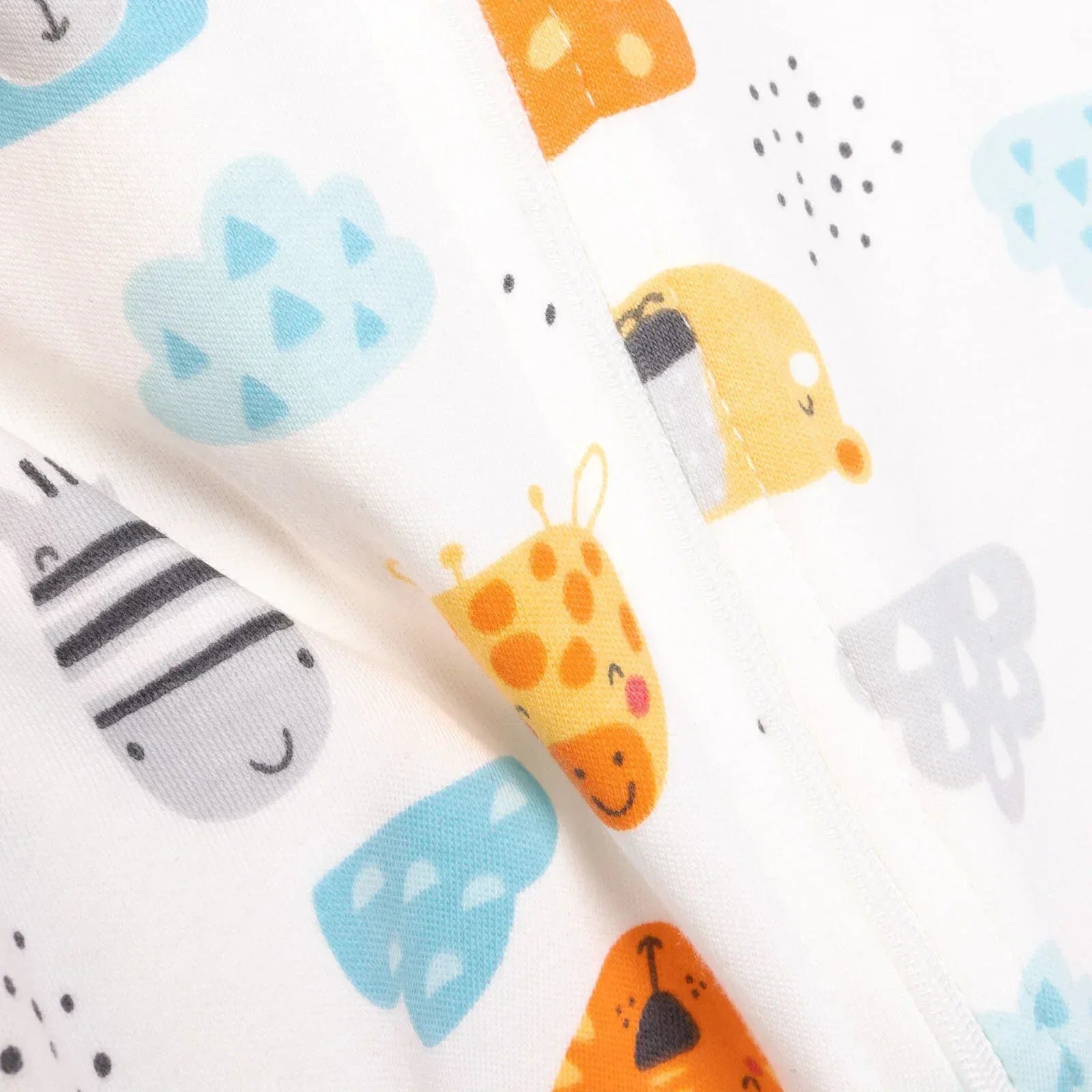 HelloBaby Newborn Footed Jumpsuit - Ecru - Bobobiy