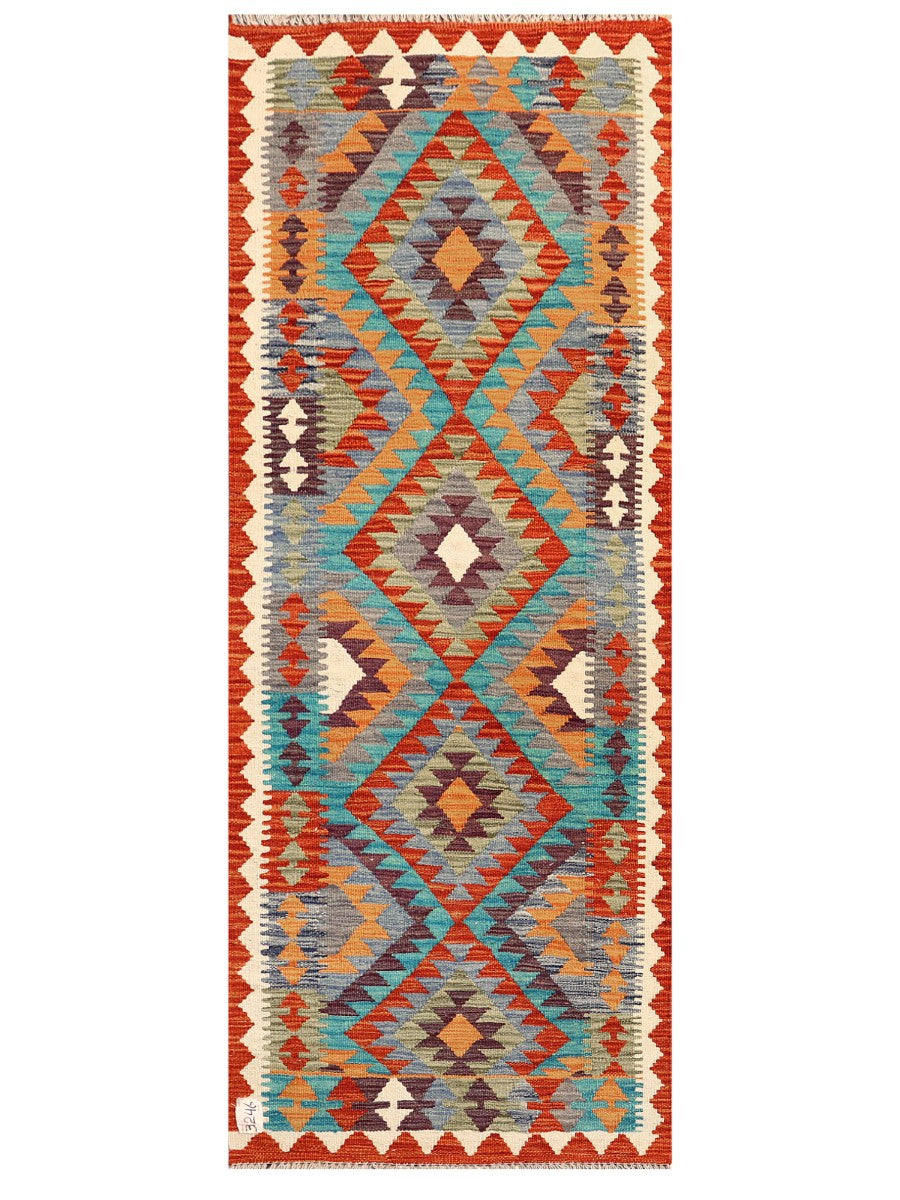 Maimana Afghanistan Kilim Rug - 190 x75 cm - Handmade