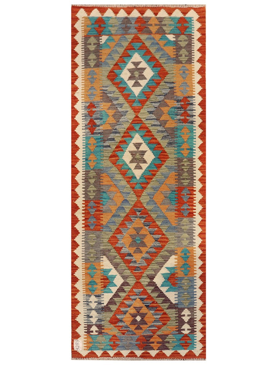 Maimana Afghanistan Kilim Rug - 190 x74 cm - Handmade