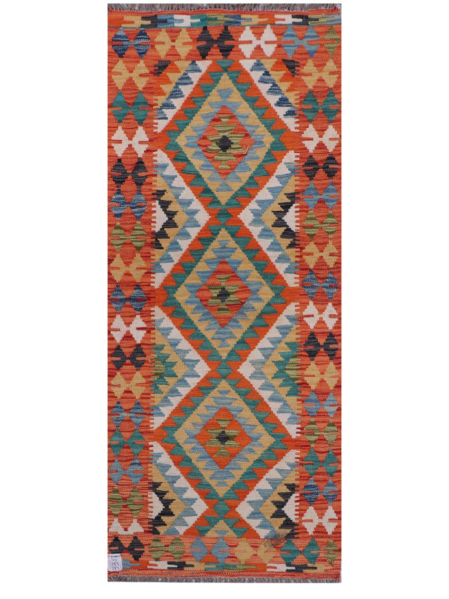 Maimana Afghanistan Kilim Rug - 178 x72 cm - Handmade