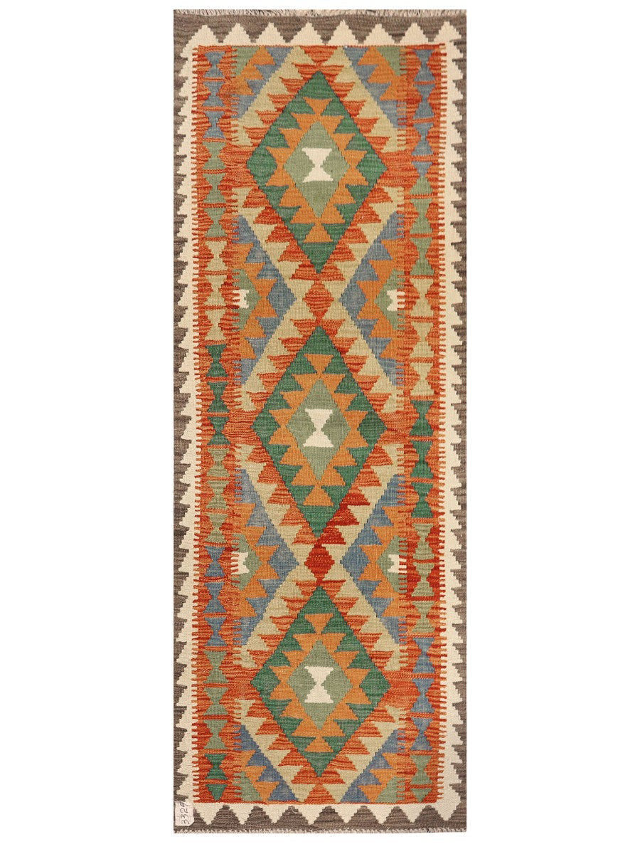 Maimana Afghanistan Kilim Rug - 197 x73 cm - Handmade