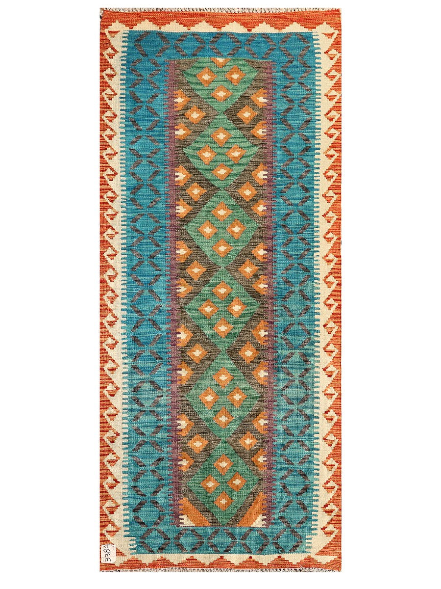 Maimana Afghanistan Kilim Rug - 184 x79 cm - Handmade