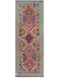 Maimana Afghanistan Kilim Rug - 204 x76 cm - Handmade