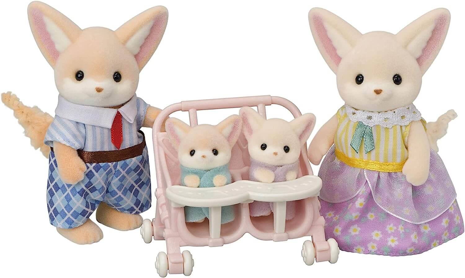 Sylvanian Families Fennec Fox Family Toy Playset for Ages 3 and Up
