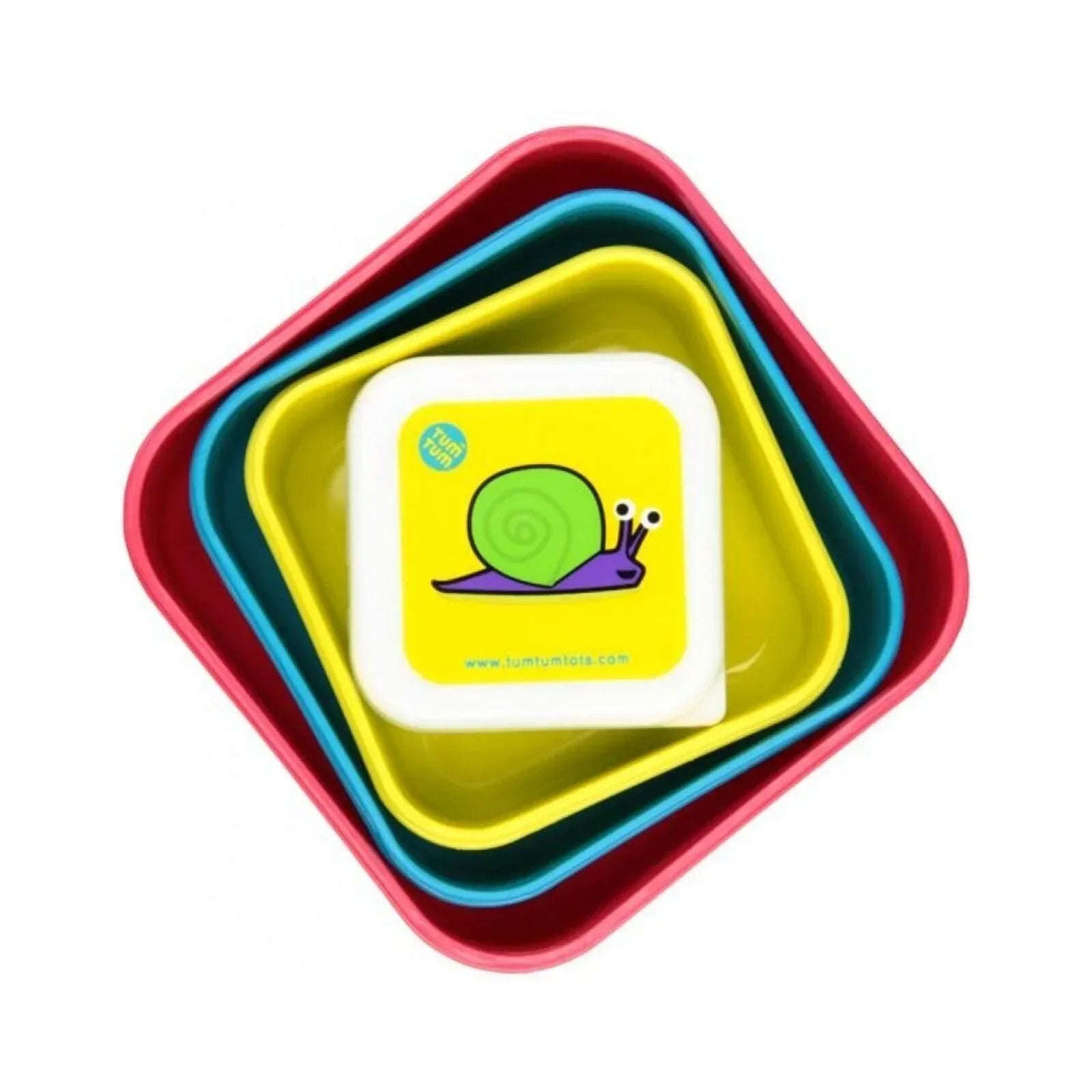 TUM TUM Nesting Snack Pots Pack of 4 - Bugs - Bobobiy