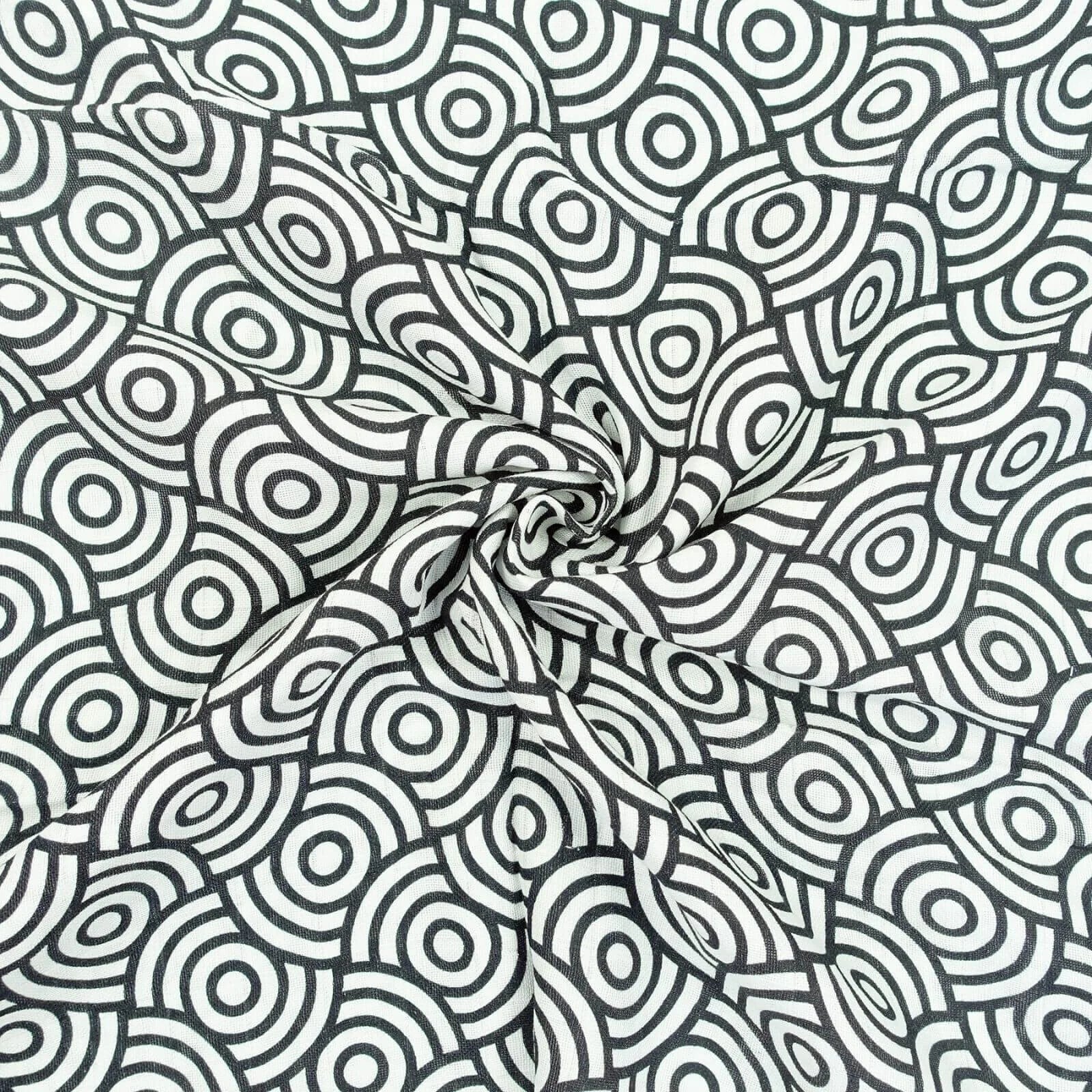 MuslinZ Bamboo/Organic Cotton Muslin Swaddle 120x120cm - Black Swirl