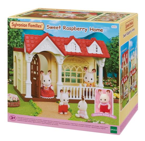 Sylvanian Families Sweet Raspberry Home Toy Plasyet  for Ages 3 and Up
