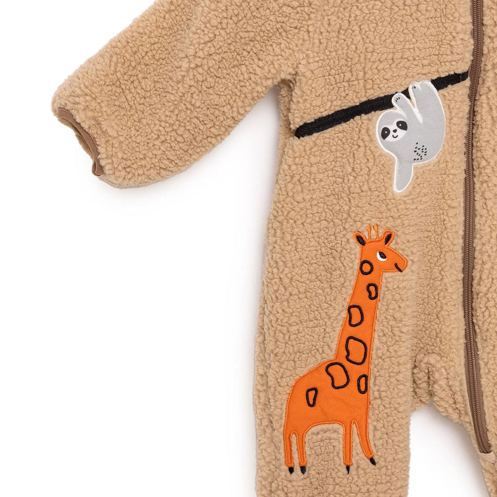 Midimod Newborn Boy Welsoft Jumpsuit - Beige