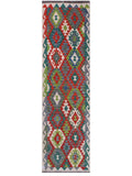 Maimana Afghanistan Kilim Runner - 296 x 82 cm - Handmade