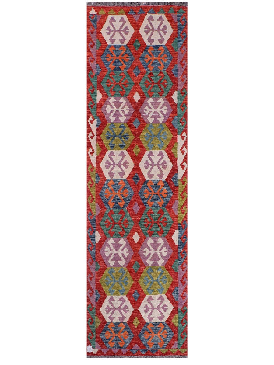 Maimana Afghanistan Kilim Runner - 297 x 84 cm - Handmade