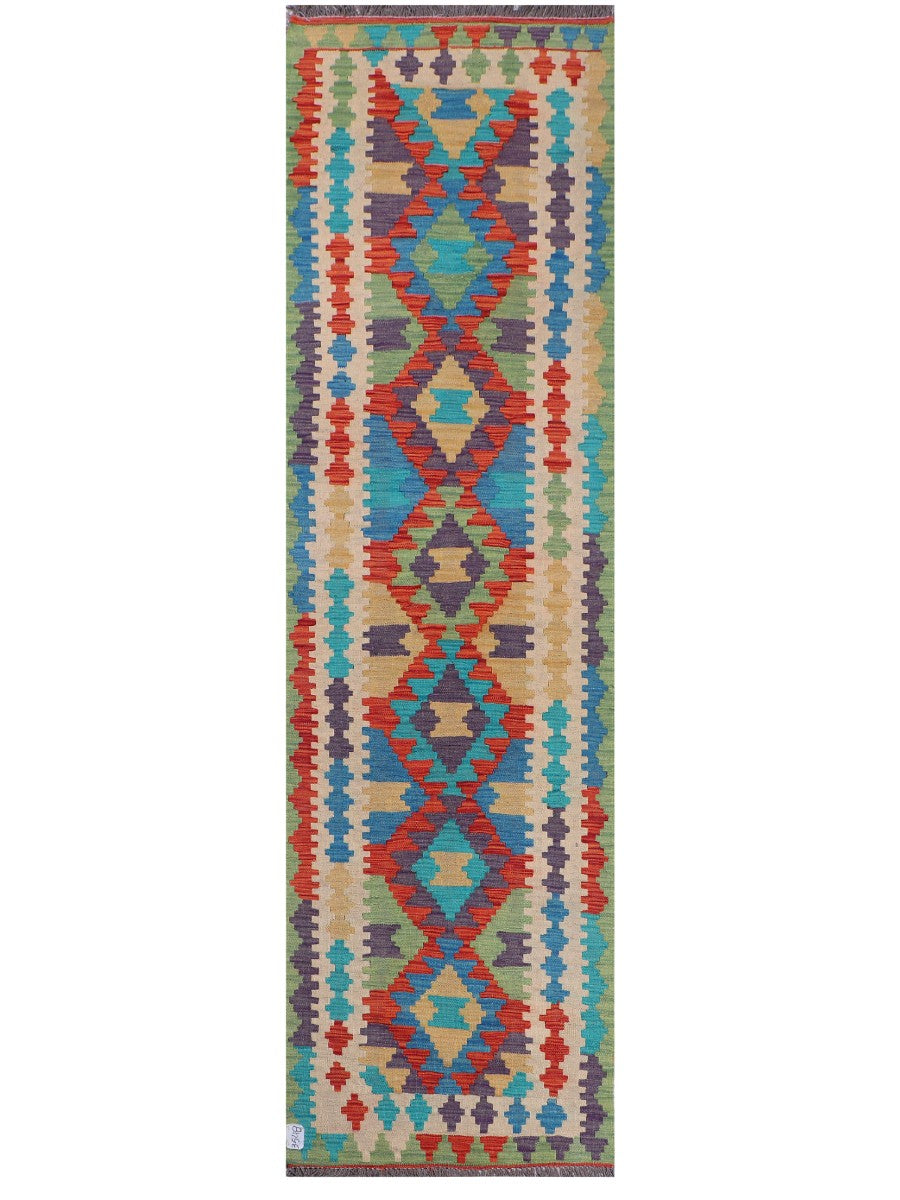Maimana Afghanistan Kilim Runner - 295 x 83 cm - Handmade