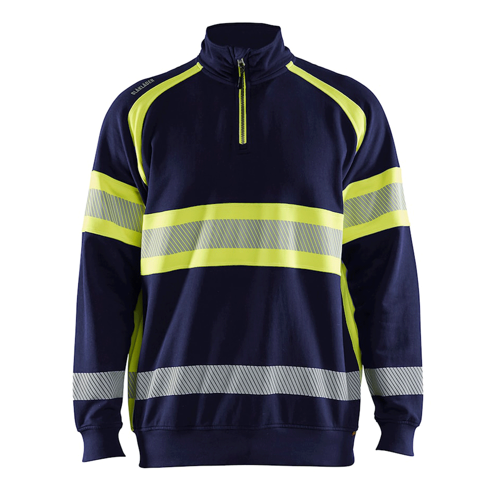 Blaklader 3553 Hi-Vis Half Zip Sweatshirt