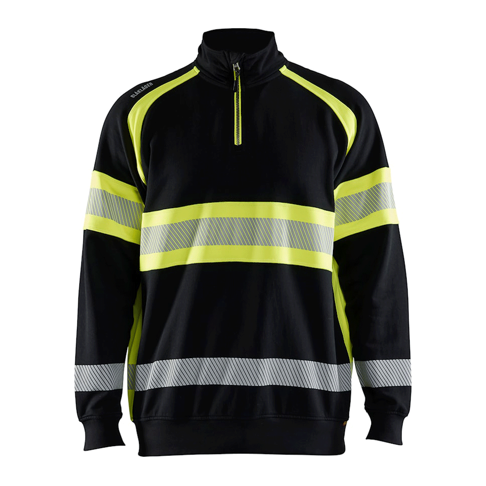 Blaklader 3553 Hi-Vis Half Zip Sweatshirt