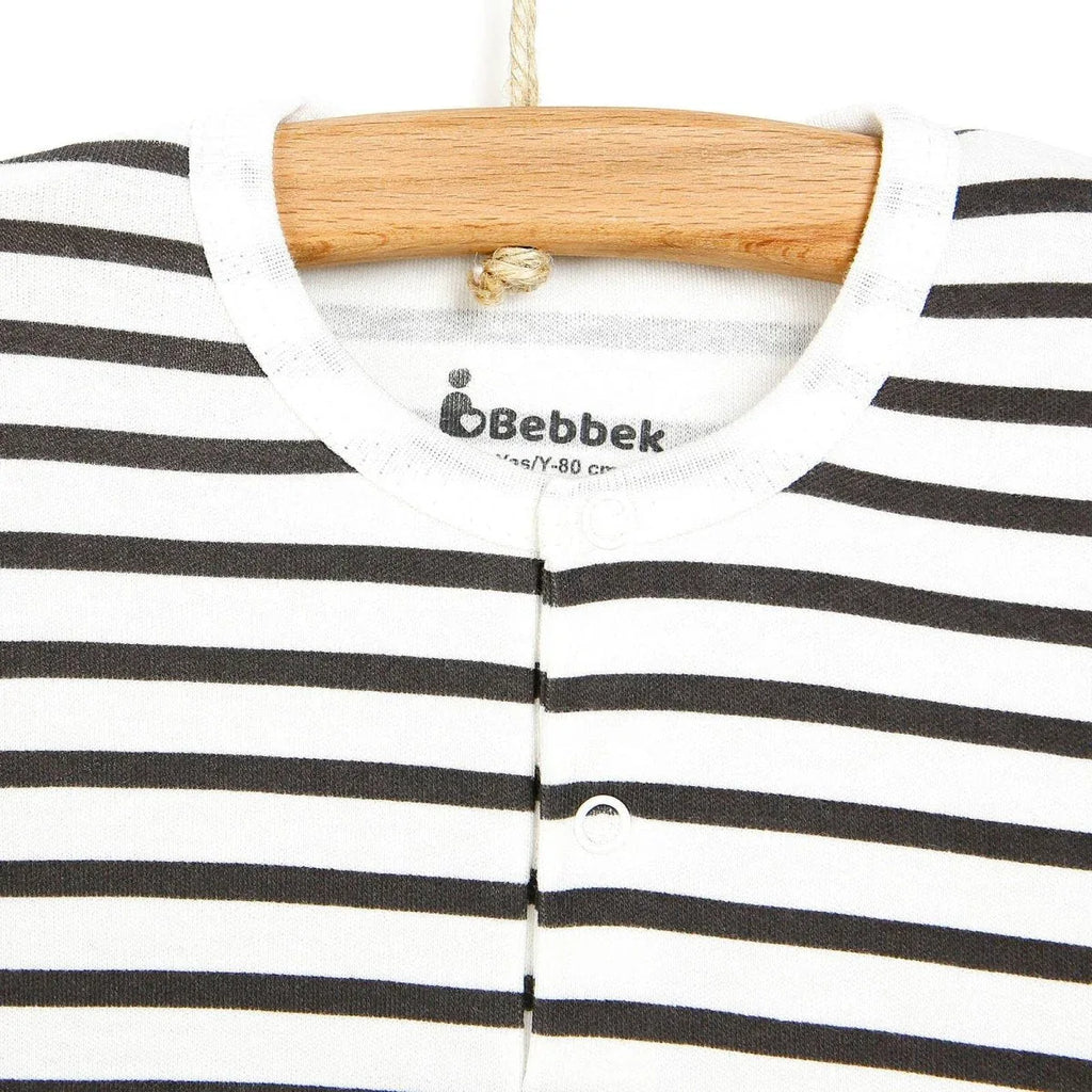 Bebbek Newborn Sweatshirt Footless Bottom - Brown - Bobobiy