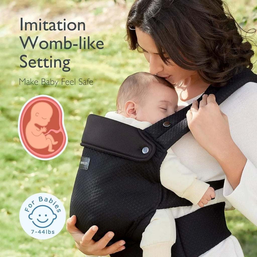 Momcozy Baby Carrier Newborn to Toddler Air Mesh - Black
