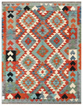 Maimana Afghanistan Kilim Rug - 193 x149 cm - Handmade