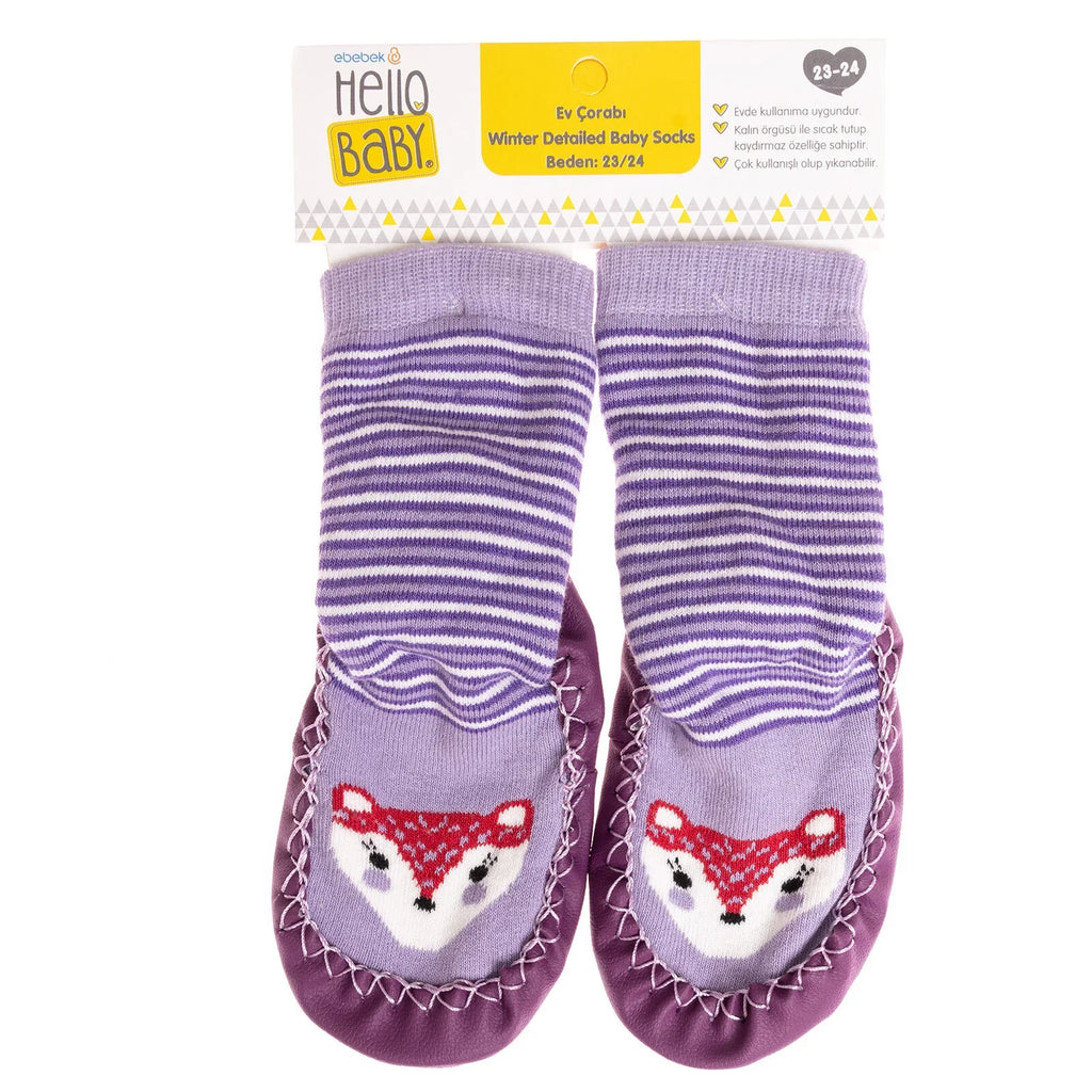 Minissa Baby Girl Pack of 3 Socks - Brown